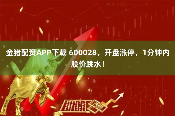 金猪配资APP下载 600028，开盘涨停，1分钟内股价跳水！